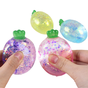 Malt Syrup Simulation Radish Squishy Stress Relief Toy, Slow Rebound Maltose Decompression Ball Kids Sensory Fidget Toy